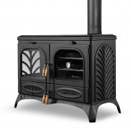 Döküm Fırınlı Şömine Kuzine Soba - Camlı Fırınlı Palmiye RA-66