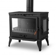 Döküm Şömine Soba - Camlı Yan Kapaklı Retro RA-42YK