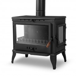 Döküm Şömine Soba - Camlı Yan Kapaklı Retro RA-42YK