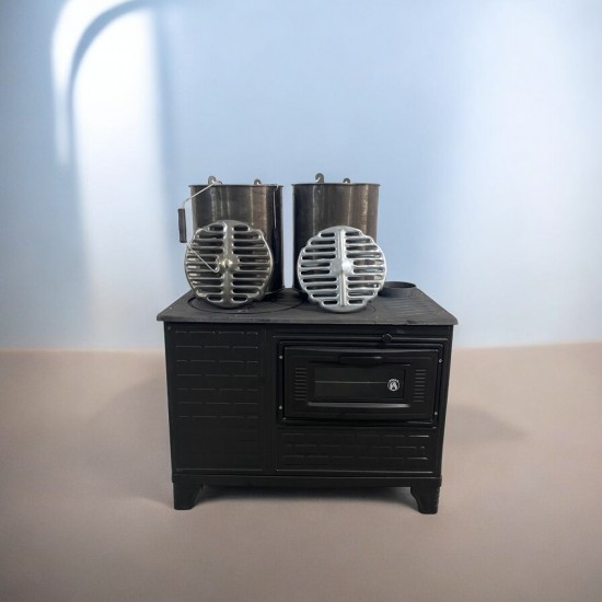 Fırınlı Kovalı Kuzine Soba 40'lık RealTrade