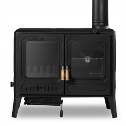 Döküm Fırınlı Şömine Kuzine Soba - Çift Kat Fırınlı TRUVA RA-61