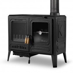 Döküm Fırınlı Şömine Kuzine Soba - Çift Kat Fırınlı TRUVA RA-61