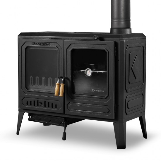 Döküm Fırınlı Şömine Kuzine Soba - Çift Kat Fırınlı TRUVA RA-61