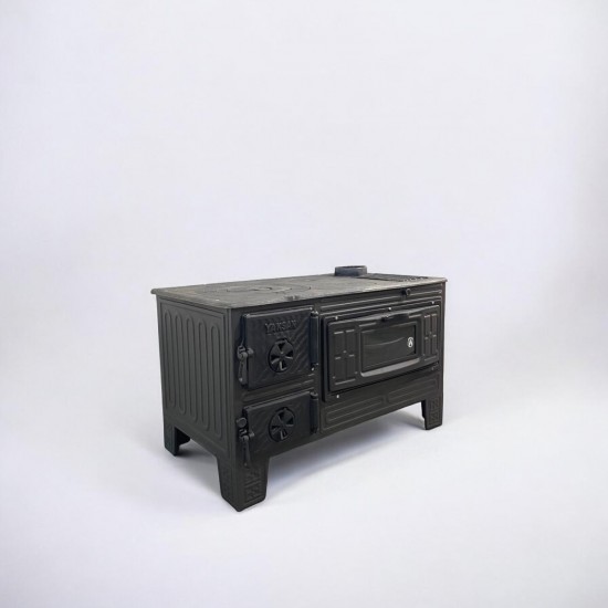 Kuzine Soba Döküm Tuğlalı Mat Lüx Fırınlı 50'lik RealTrade