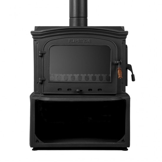 Döküm Şömine Soba - Camlı Odunluklu Altara RA-32YK-O