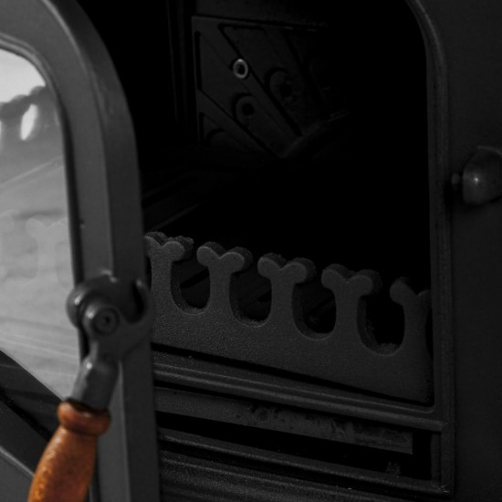 Döküm Şömine Soba Fırınlı - Camlı Yan Kapaklı Altara RA-34YK